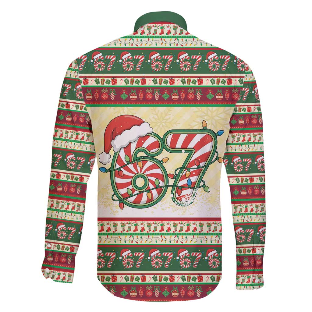 67 Six Seven Funny Meme Christmas Family Matching Puletasi and Hawaiian Shirt Funny Xmas - Wonder Print Shop