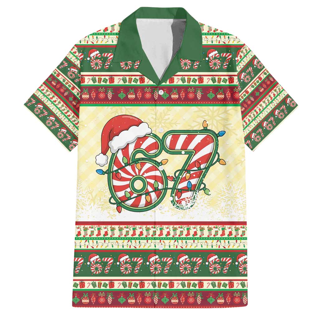 67 Six Seven Funny Meme Christmas Family Matching Tank Maxi Dress and Hawaiian Shirt Funny Xmas - Wonder Print Shop