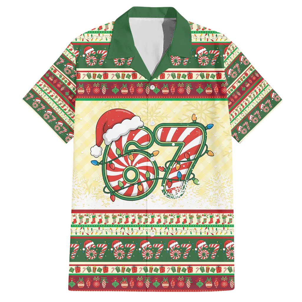 67 Six Seven Funny Meme Christmas Hawaiian Shirt Funny Xmas - Wonder Print Shop