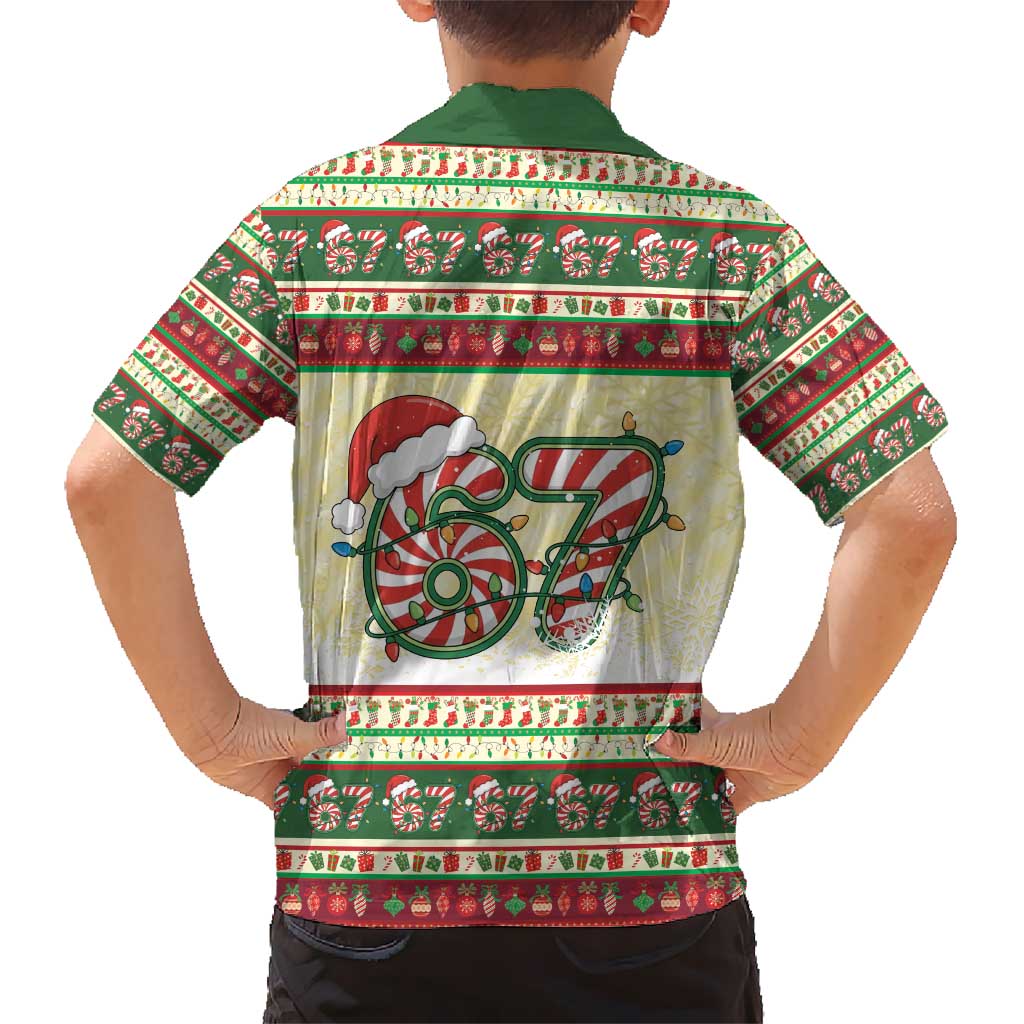 67 Six Seven Funny Meme Christmas Hawaiian Shirt Funny Xmas - Wonder Print Shop