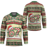 67 Six Seven Funny Meme Christmas Hockey Jersey Funny Xmas - Wonder Print Shop
