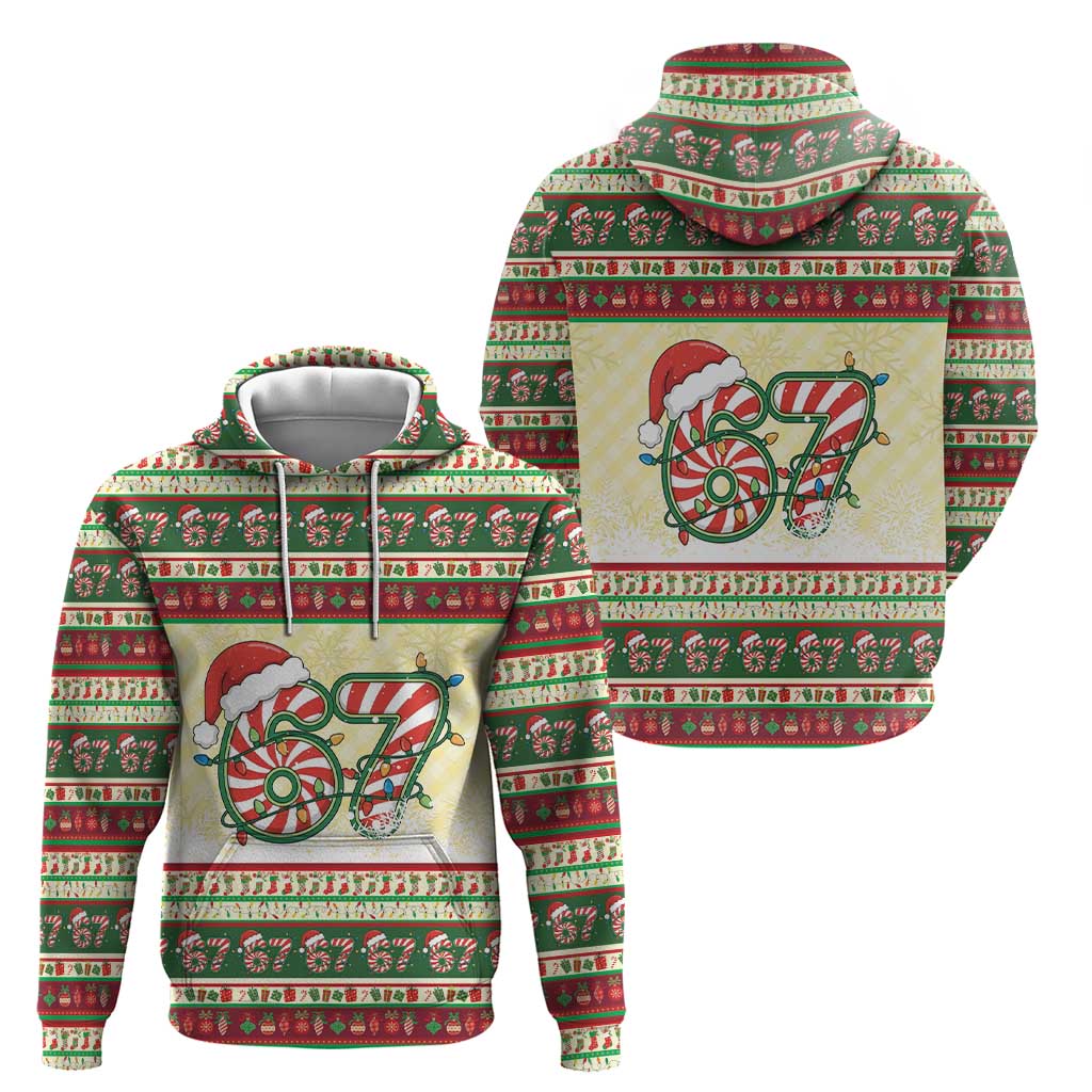 67 Six Seven Funny Meme Christmas Hoodie Funny Xmas - Wonder Print Shop