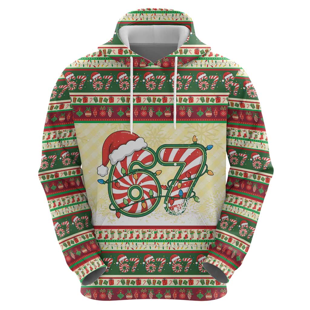 67 Six Seven Funny Meme Christmas Hoodie Funny Xmas - Wonder Print Shop