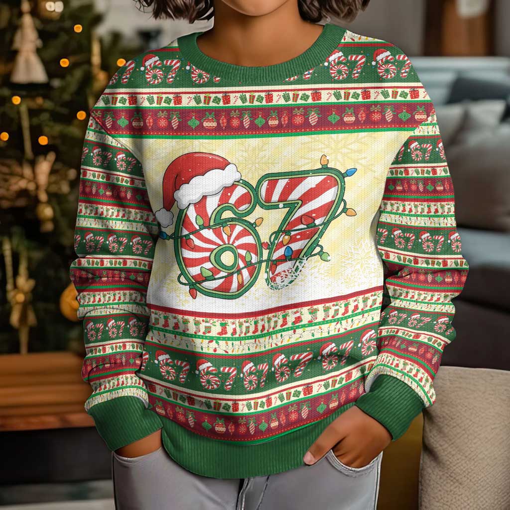 67 Six Seven Funny Meme Christmas Kid Ugly Christmas Sweater Funny Xmas - Wonder Print Shop