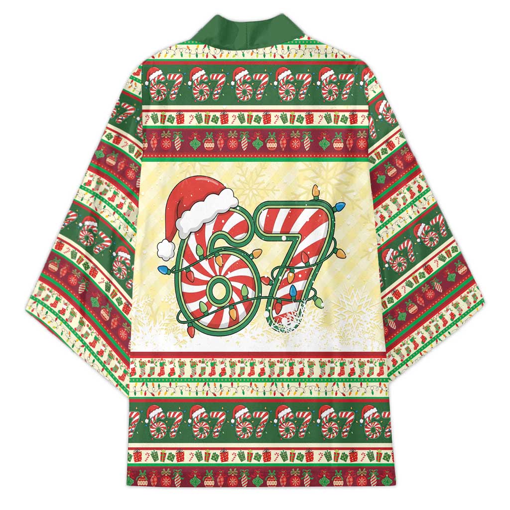 67 Six Seven Funny Meme Christmas Kimono Funny Xmas - Wonder Print Shop