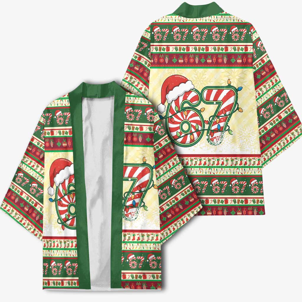 67 Six Seven Funny Meme Christmas Kimono Funny Xmas - Wonder Print Shop