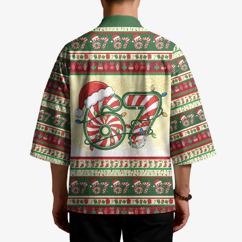 67 Six Seven Funny Meme Christmas Kimono Funny Xmas - Wonder Print Shop