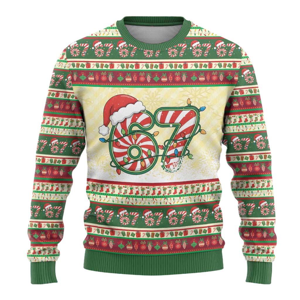 67 Six Seven Funny Meme Christmas Ugly Christmas Sweater Funny Xmas - Wonder Print Shop