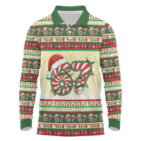 67 Six Seven Funny Meme Christmas Long Sleeve Polo Shirt Funny Xmas - Wonder Print Shop