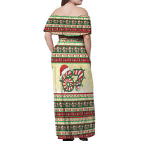 67 Six Seven Funny Meme Christmas Off Shoulder Maxi Dress Funny Xmas - Wonder Print Shop