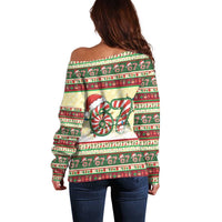 67 Six Seven Funny Meme Christmas Off Shoulder Sweater Funny Xmas - Wonder Print Shop