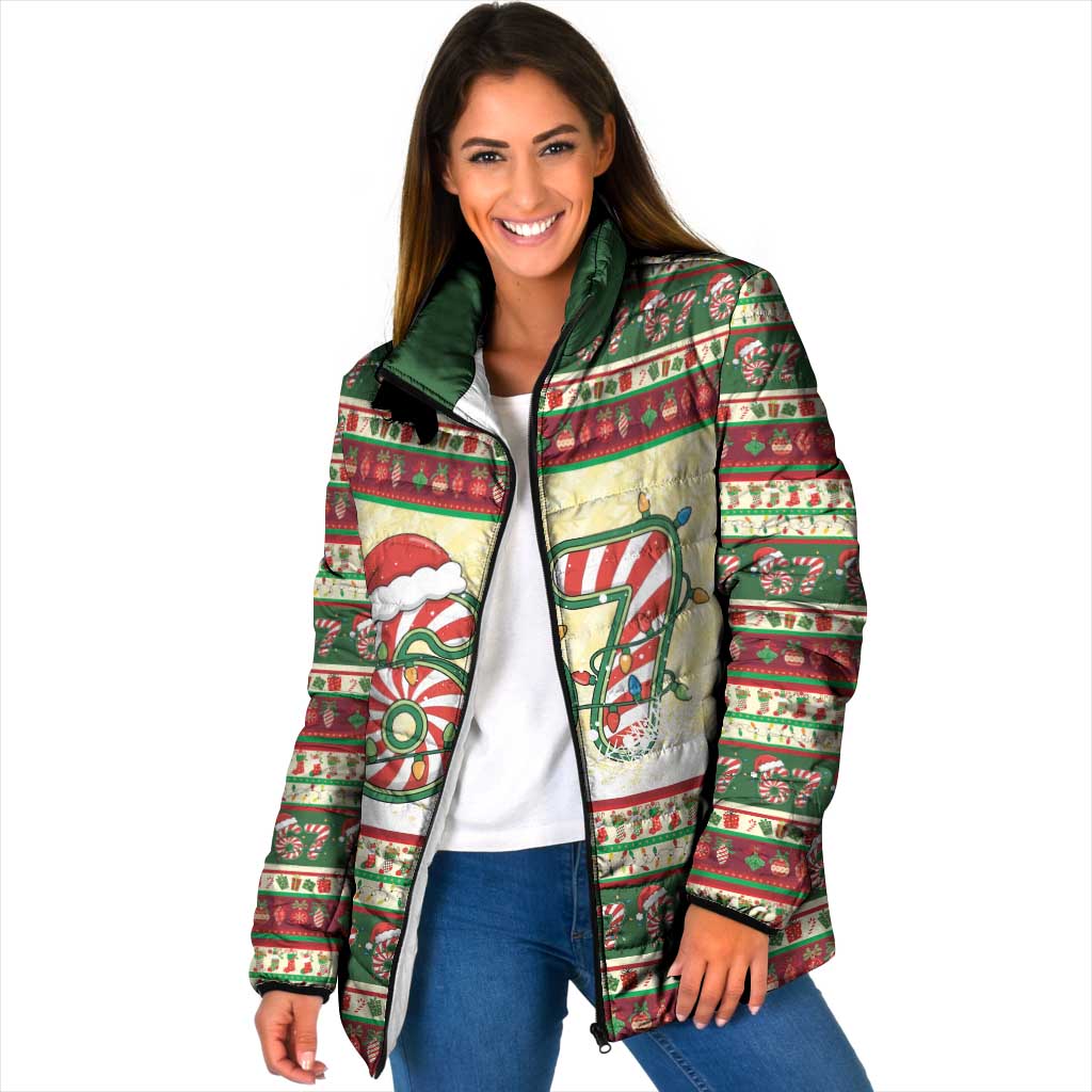 67 Six Seven Funny Meme Christmas Padded Jacket Funny Xmas - Wonder Print Shop