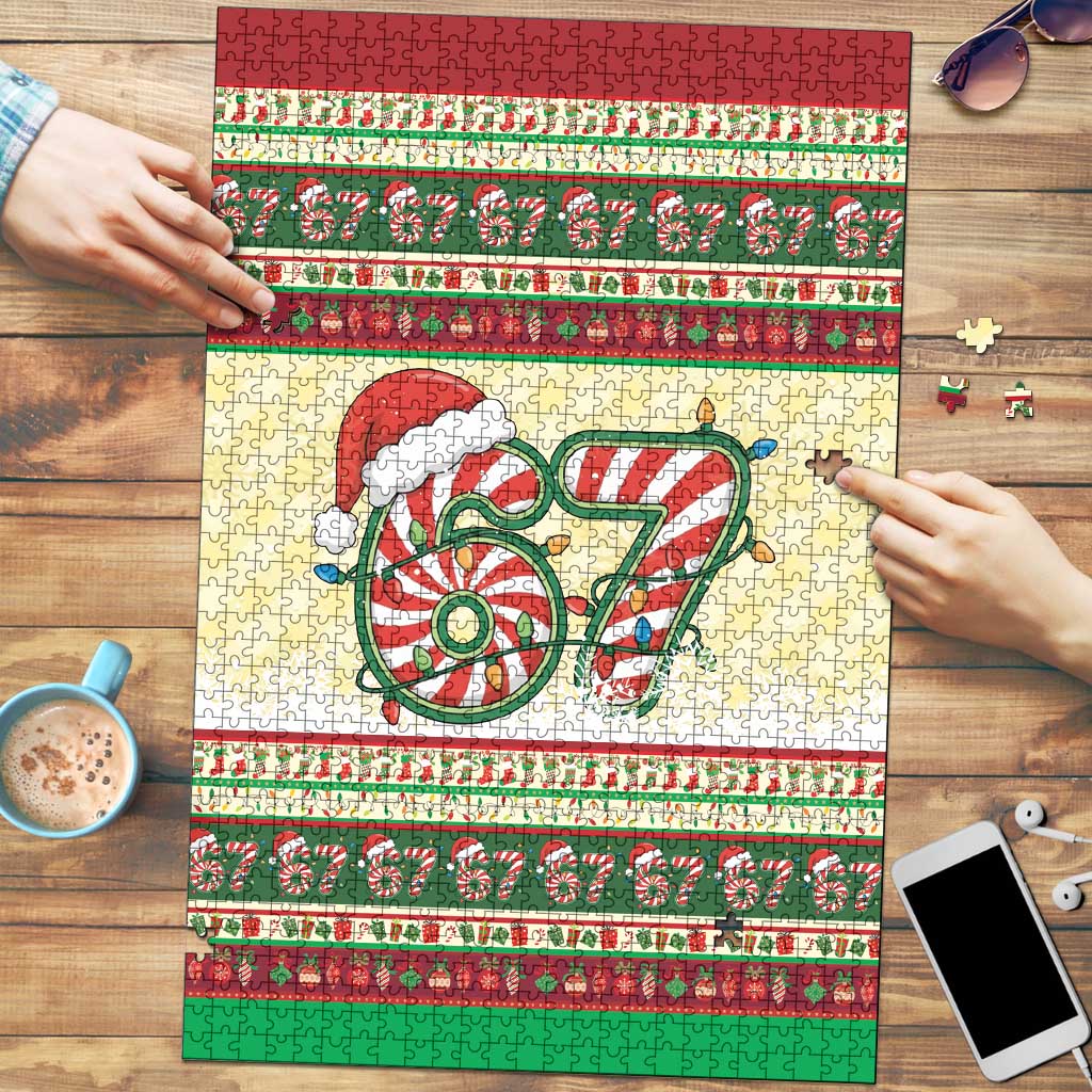 67 Six Seven Funny Meme Christmas Puzzle Funny Xmas - Wonder Print Shop