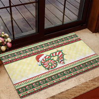 67 Six Seven Funny Meme Christmas Rubber Doormat Funny Xmas - Wonder Print Shop