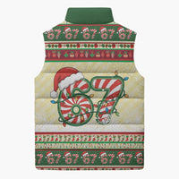 67 Six Seven Funny Meme Christmas Sleeveless Puffer Jacket Funny Xmas - Wonder Print Shop