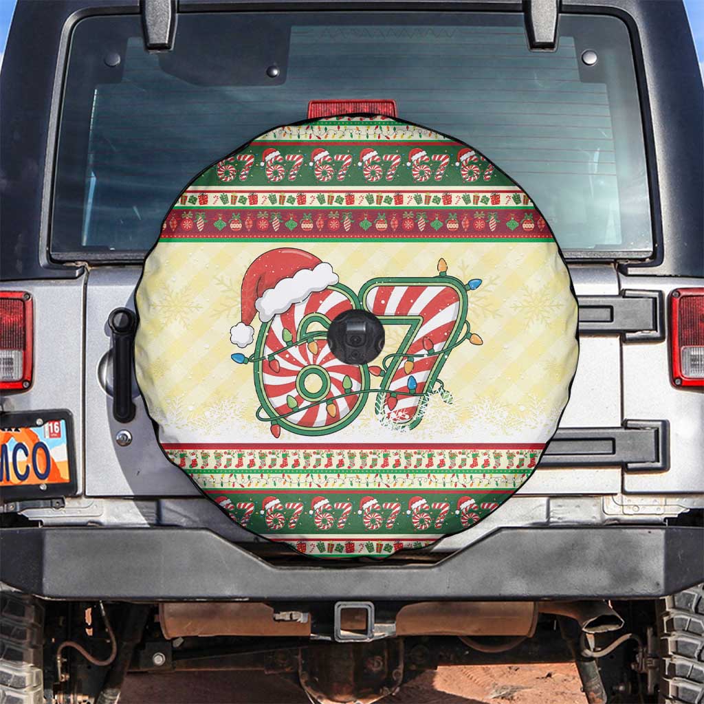 67 Six Seven Funny Meme Christmas Spare Tire Cover Funny Xmas - Wonder Print Shop