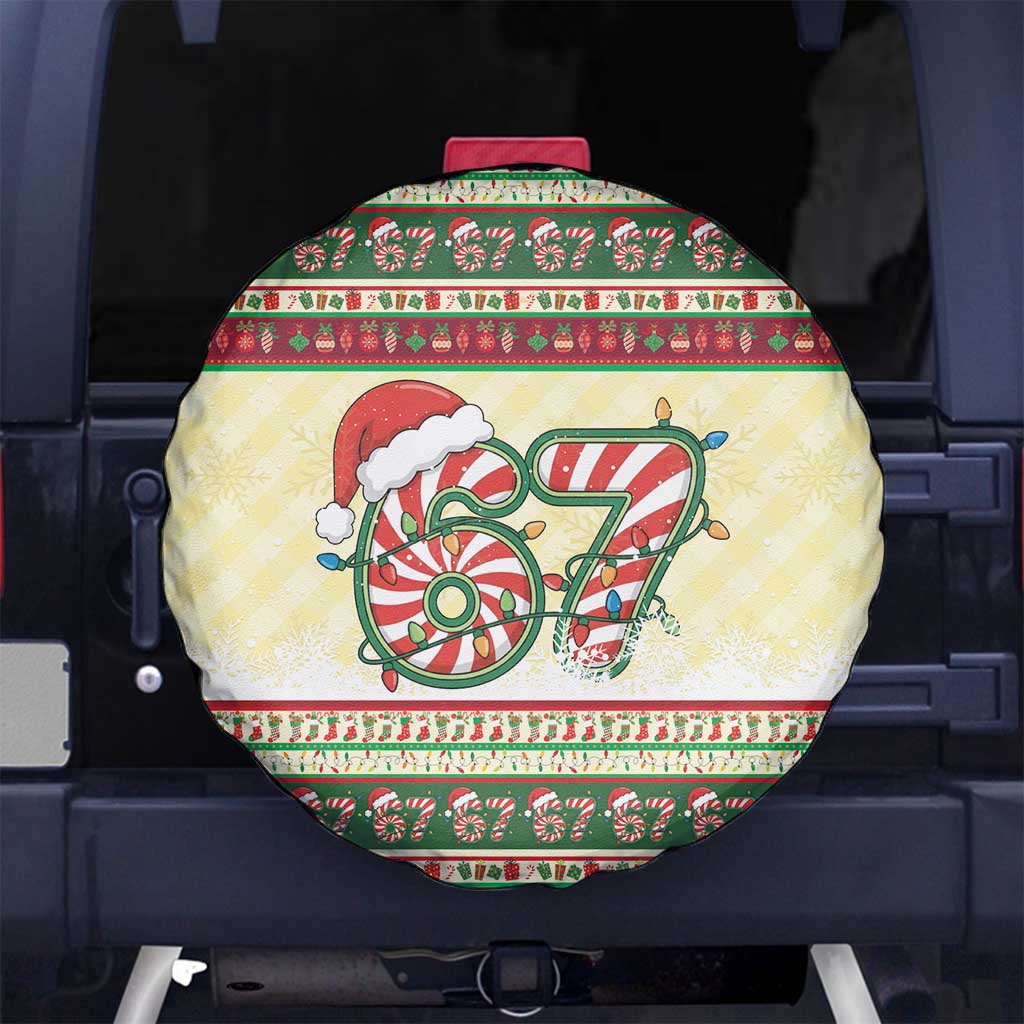 67 Six Seven Funny Meme Christmas Spare Tire Cover Funny Xmas - Wonder Print Shop