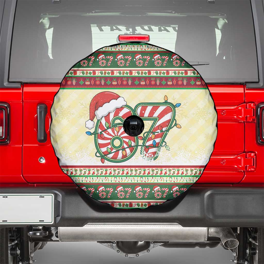 67 Six Seven Funny Meme Christmas Spare Tire Cover Funny Xmas - Wonder Print Shop