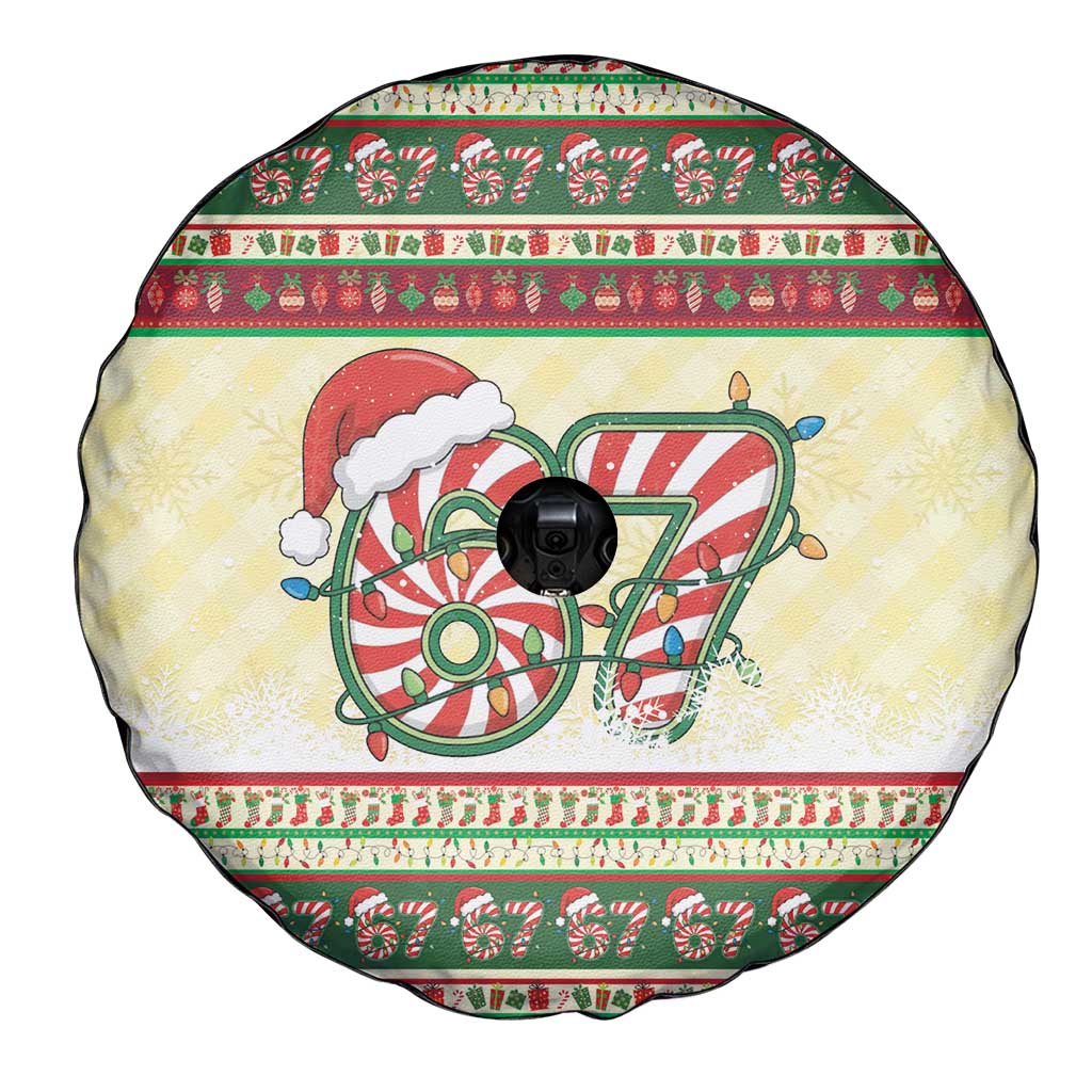 67 Six Seven Funny Meme Christmas Spare Tire Cover Funny Xmas - Wonder Print Shop