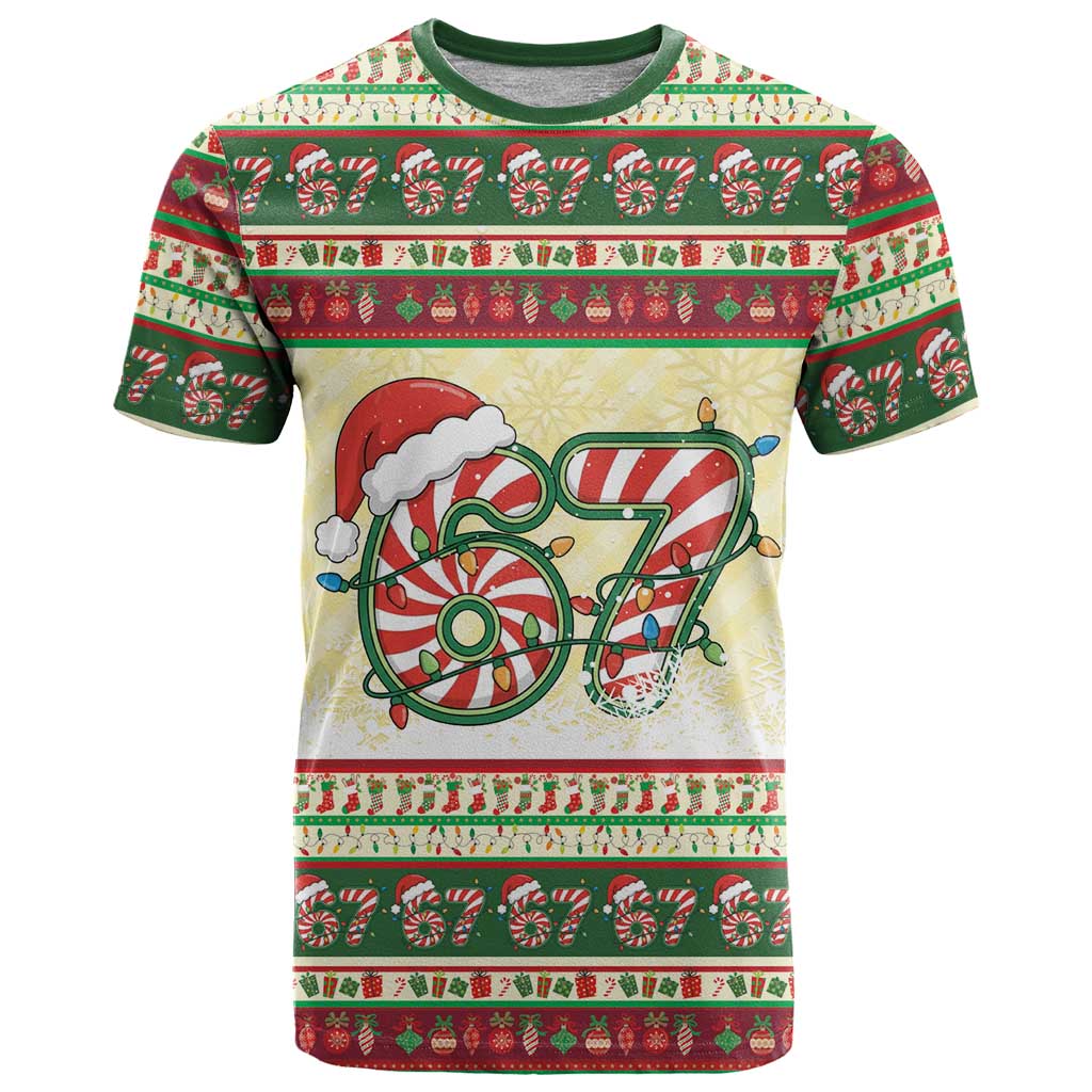 67 Six Seven Funny Meme Christmas T Shirt Funny Xmas - Wonder Print Shop