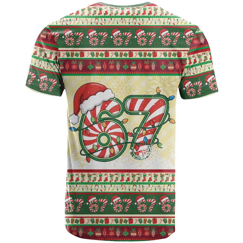 67 Six Seven Funny Meme Christmas T Shirt Funny Xmas - Wonder Print Shop