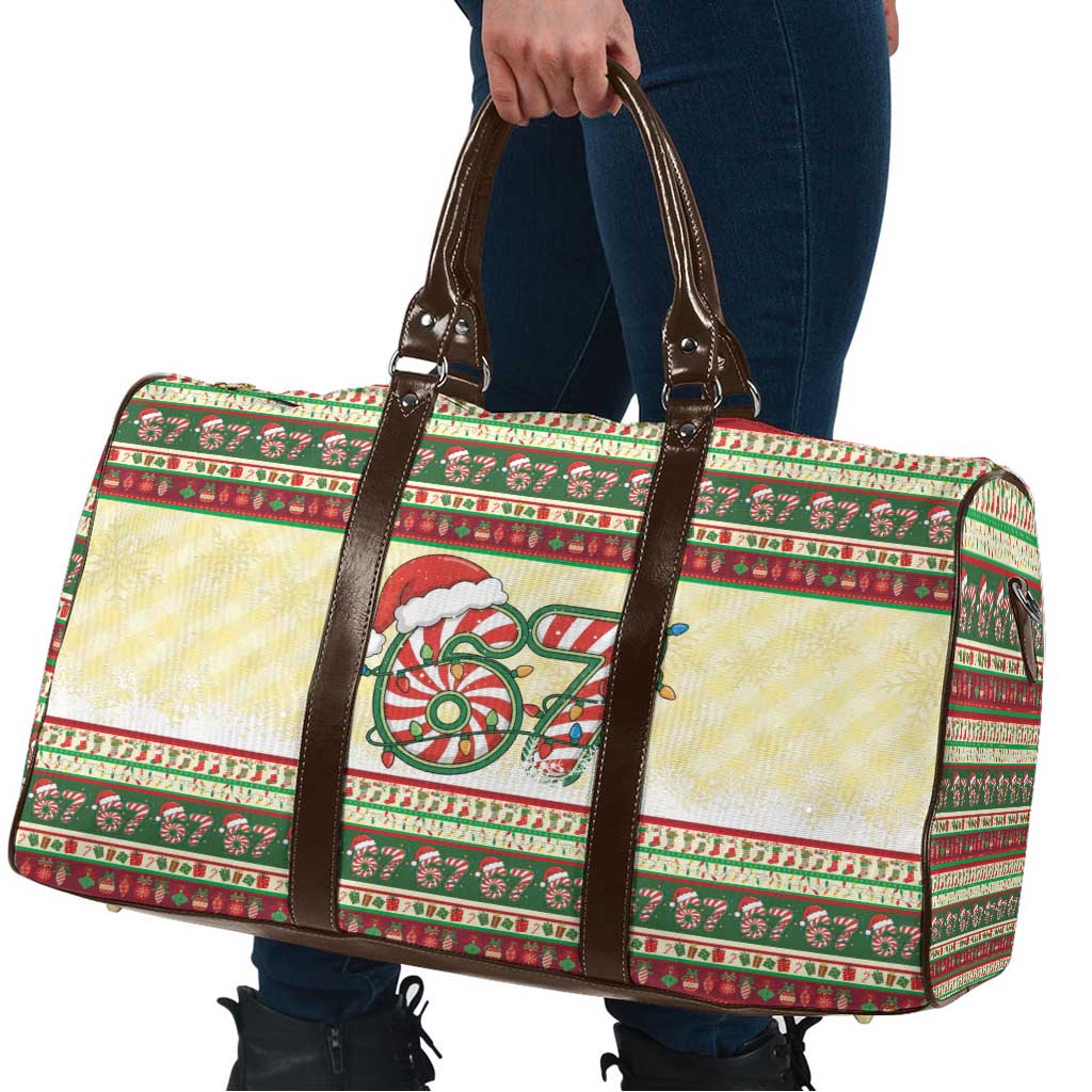 67 Six Seven Funny Meme Christmas Travel Bag Funny Xmas - Wonder Print Shop