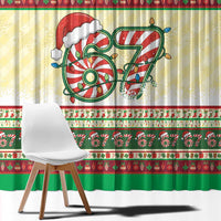 67 Six Seven Funny Meme Christmas Window Curtain Funny Xmas - Wonder Print Shop