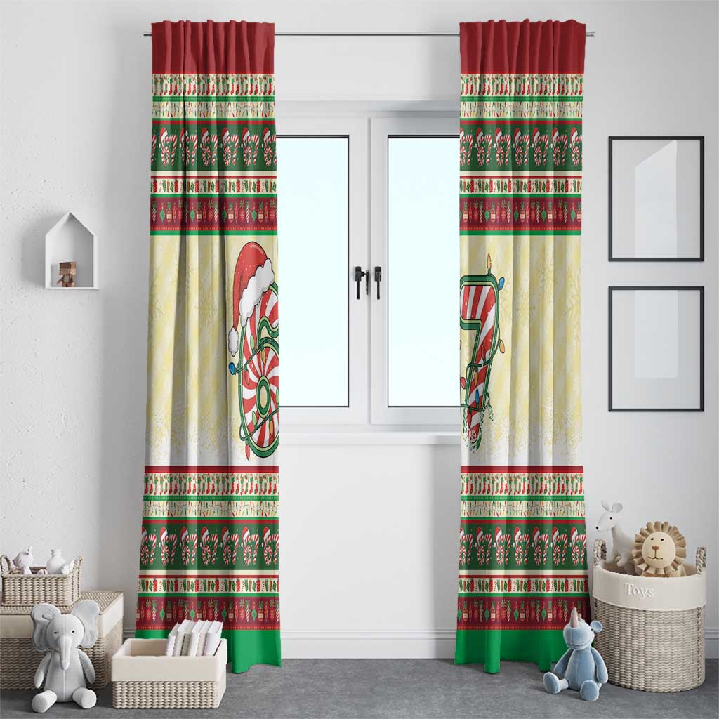 67 Six Seven Funny Meme Christmas Window Curtain Funny Xmas - Wonder Print Shop