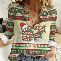 67 Six Seven Funny Meme Christmas Women Casual Shirt Funny Xmas - Wonder Print Shop