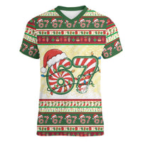 67 Six Seven Funny Meme Christmas Women V-Neck T-Shirt Funny Xmas - Wonder Print Shop