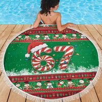 67 Six Seven Funny Meme Christmas Beach Blanket Funny Xmas - Wonder Print Shop