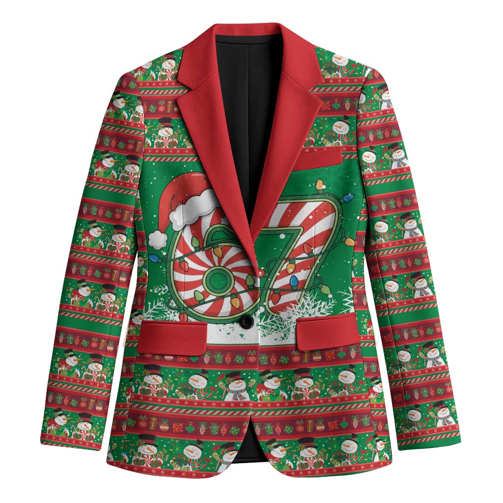 67 Six Seven Funny Meme Christmas Blazer Funny Xmas - Wonder Print Shop