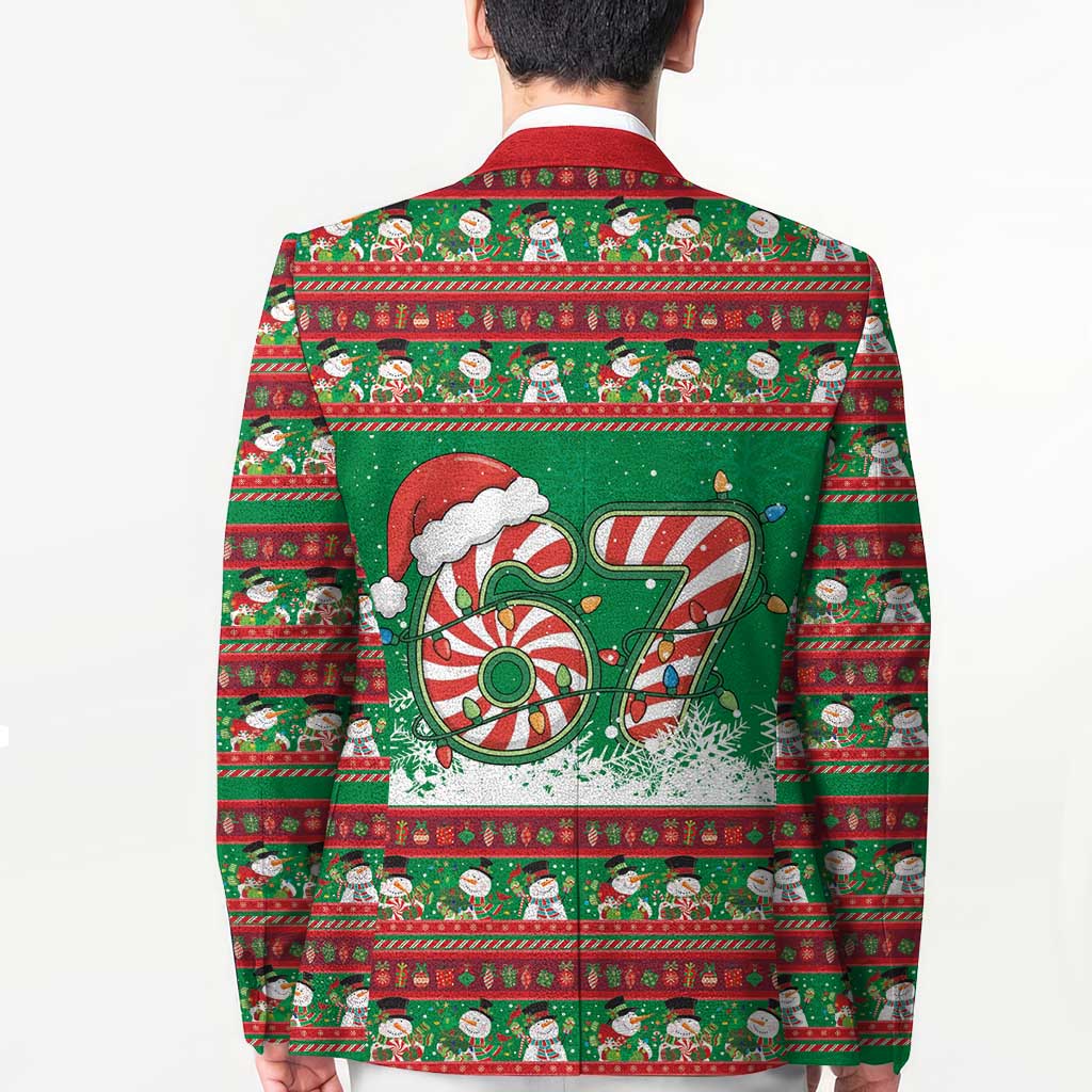 67 Six Seven Funny Meme Christmas Blazer Funny Xmas - Wonder Print Shop