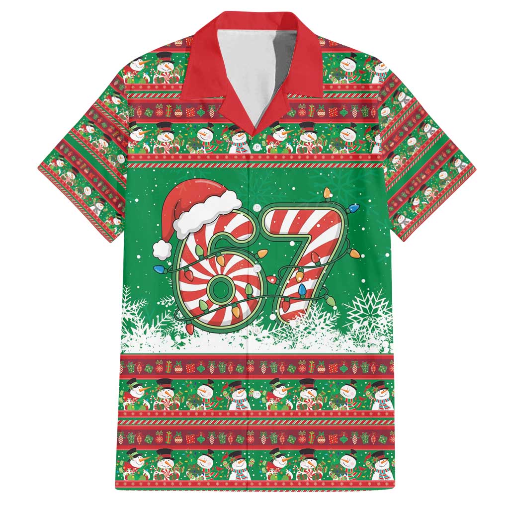 67 Six Seven Funny Meme Christmas Family Matching Long Sleeve Bodycon Dress and Hawaiian Shirt Funny Xmas - Wonder Print Shop