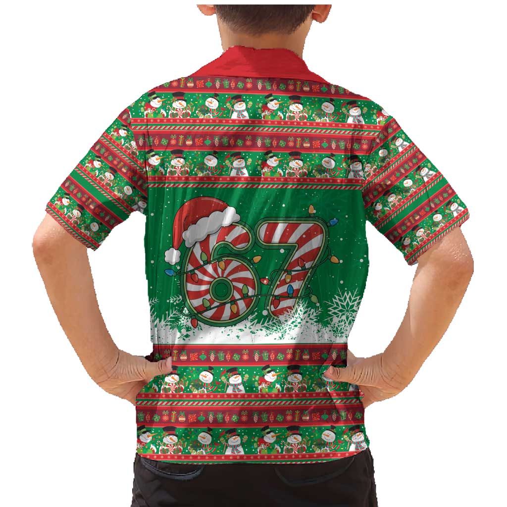 67 Six Seven Funny Meme Christmas Family Matching Mermaid Dress and Hawaiian Shirt Funny Xmas - Wonder Print Shop