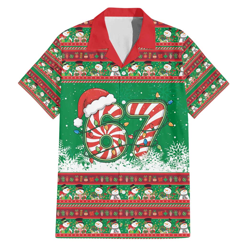 67 Six Seven Funny Meme Christmas Family Matching Mermaid Dress and Hawaiian Shirt Funny Xmas - Wonder Print Shop