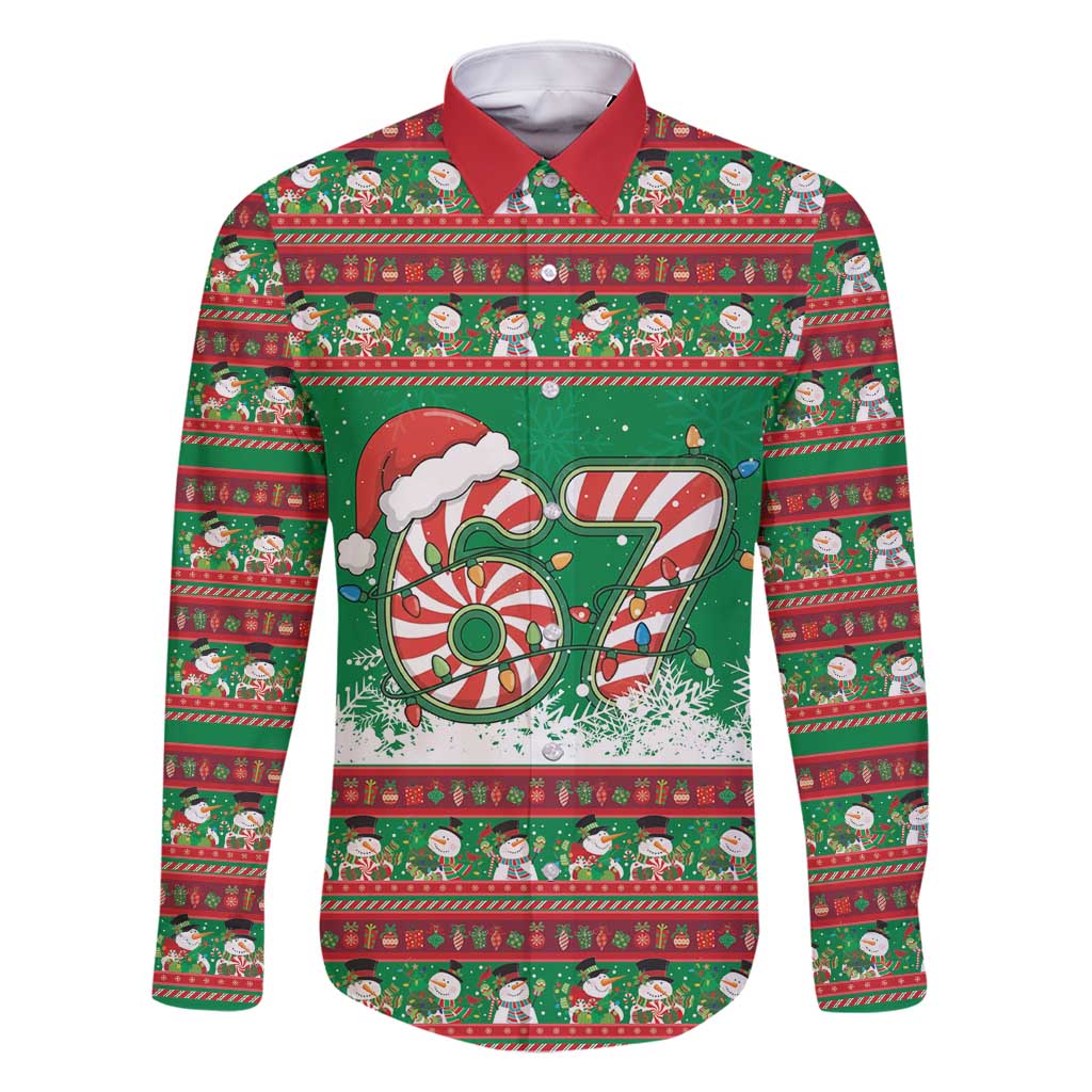 67 Six Seven Funny Meme Christmas Family Matching Mermaid Dress and Hawaiian Shirt Funny Xmas - Wonder Print Shop