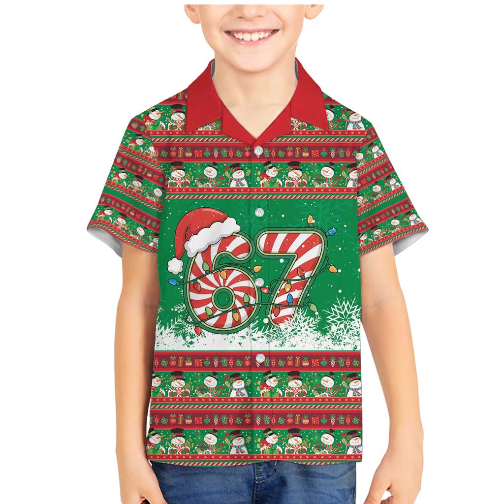 67 Six Seven Funny Meme Christmas Family Matching Mermaid Dress and Hawaiian Shirt Funny Xmas - Wonder Print Shop