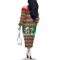 67 Six Seven Funny Meme Christmas Family Matching Off The Shoulder Long Sleeve Dress and Hawaiian Shirt Funny Xmas - Wonder Print Shop