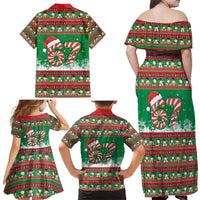67 Six Seven Funny Meme Christmas Family Matching Off Shoulder Maxi Dress and Hawaiian Shirt Funny Xmas - Wonder Print Shop