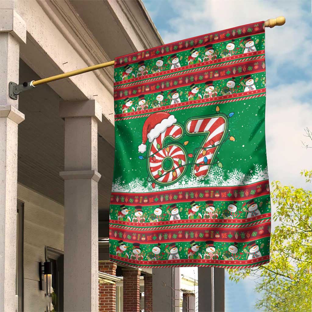 67 Six Seven Funny Meme Christmas Garden Flag Funny Xmas - Wonder Print Shop