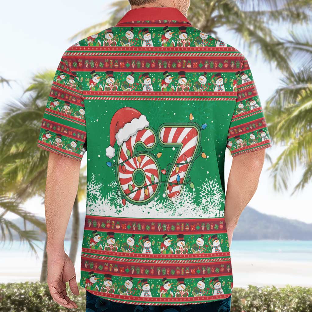 67 Six Seven Funny Meme Christmas Hawaiian Shirt Funny Xmas - Wonder Print Shop