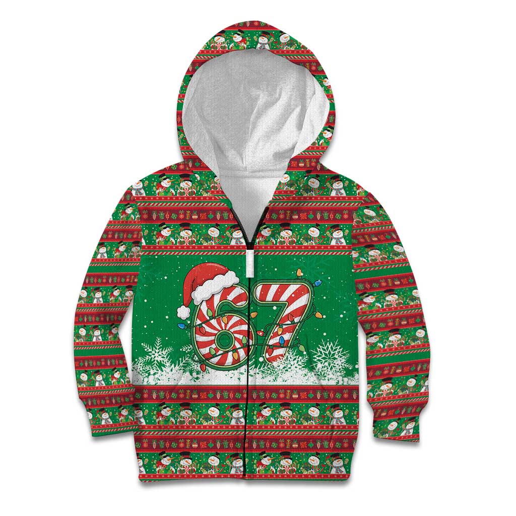 67 Six Seven Funny Meme Christmas Kid Hoodie Funny Xmas - Wonder Print Shop