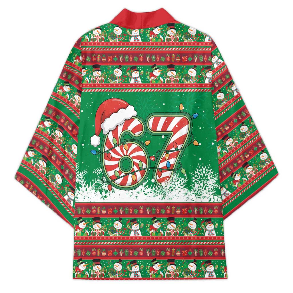 67 Six Seven Funny Meme Christmas Kimono Funny Xmas - Wonder Print Shop