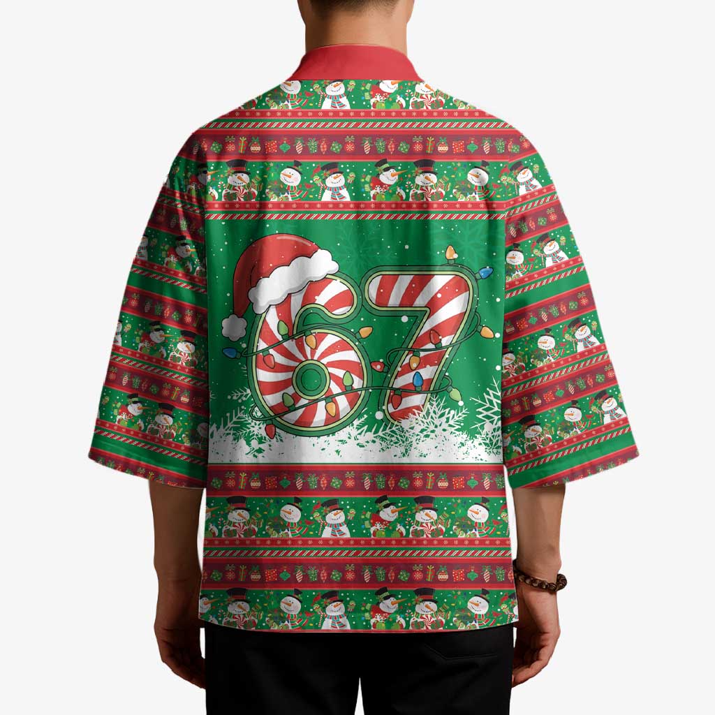 67 Six Seven Funny Meme Christmas Kimono Funny Xmas - Wonder Print Shop