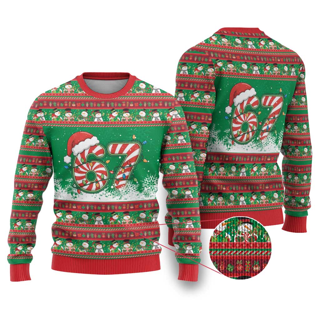 67 Six Seven Funny Meme Christmas Ugly Christmas Sweater Funny Xmas - Wonder Print Shop