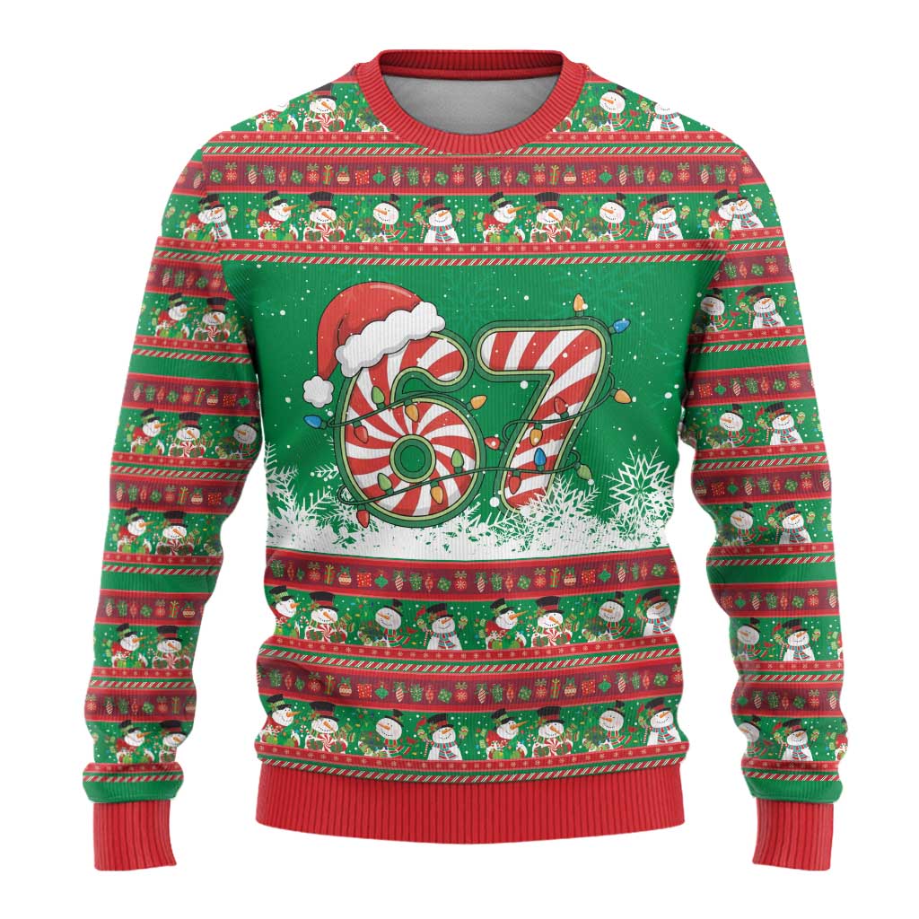 67 Six Seven Funny Meme Christmas Ugly Christmas Sweater Funny Xmas - Wonder Print Shop
