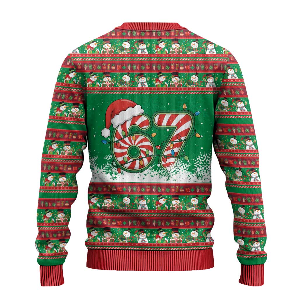 67 Six Seven Funny Meme Christmas Ugly Christmas Sweater Funny Xmas - Wonder Print Shop