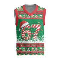 67 Six Seven Funny Meme Christmas Knitted V-Neck Vest Funny Xmas - Wonder Print Shop