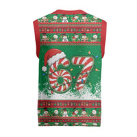 67 Six Seven Funny Meme Christmas Knitted V-Neck Vest Funny Xmas - Wonder Print Shop